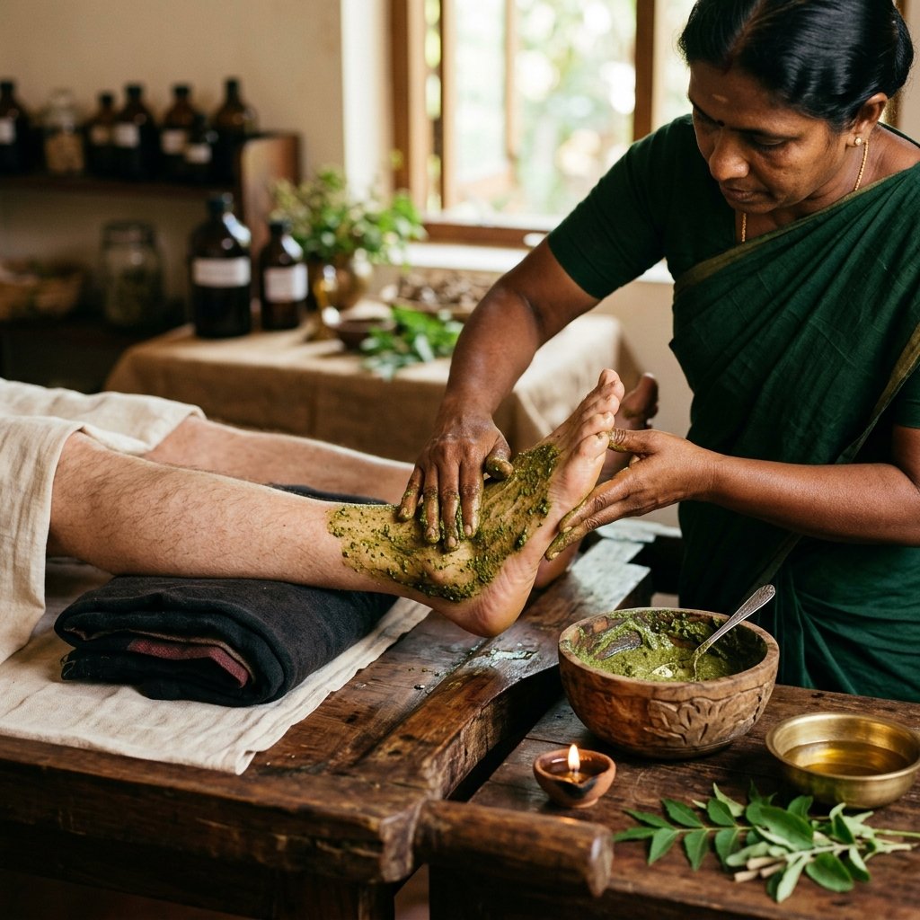 Ankle Joint Massage and Paste